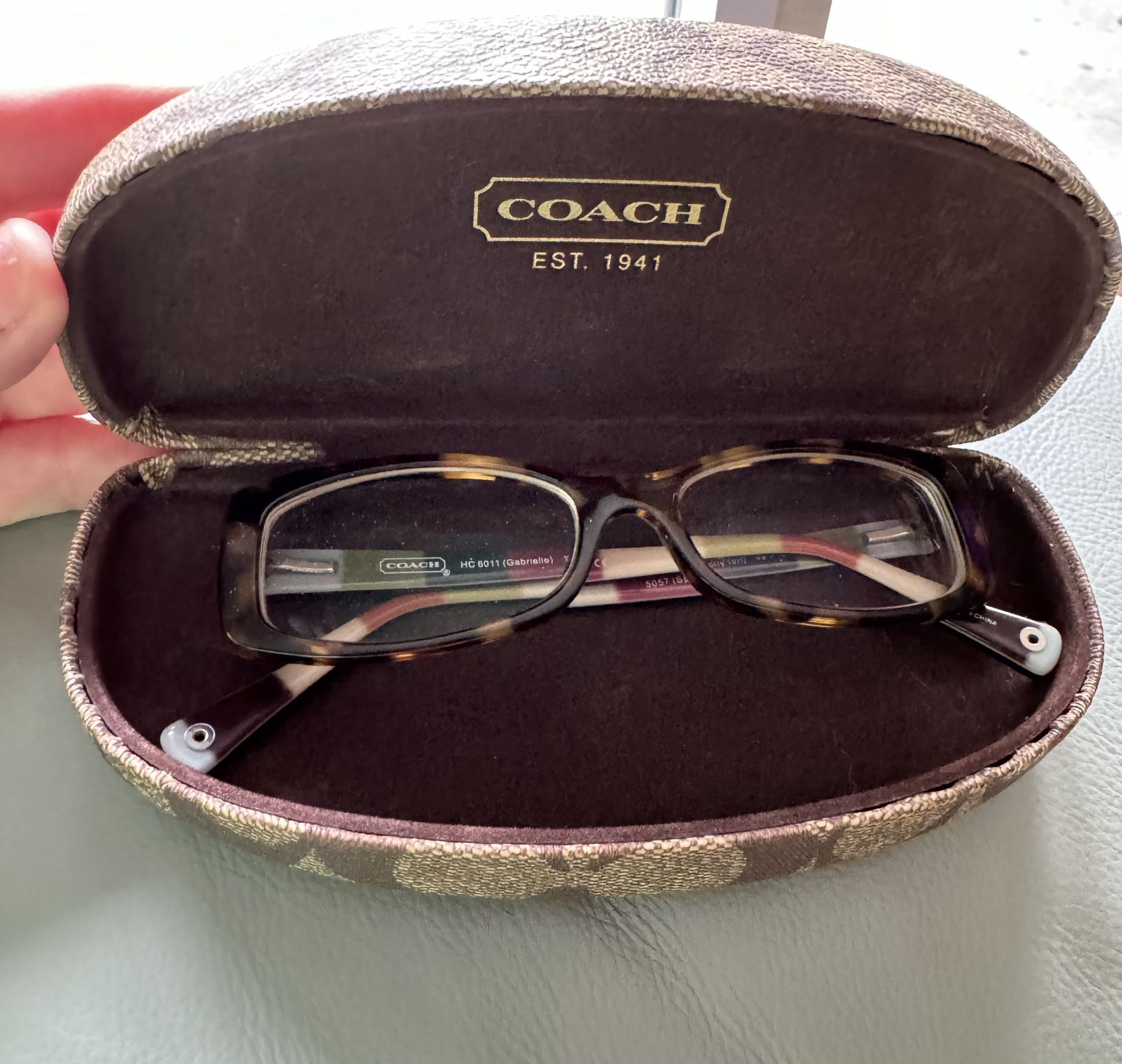 Coach Gabriella Eyeglasses With Coach Case