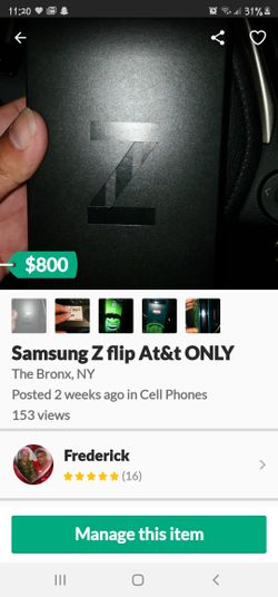 Samsung Z flip At&t
