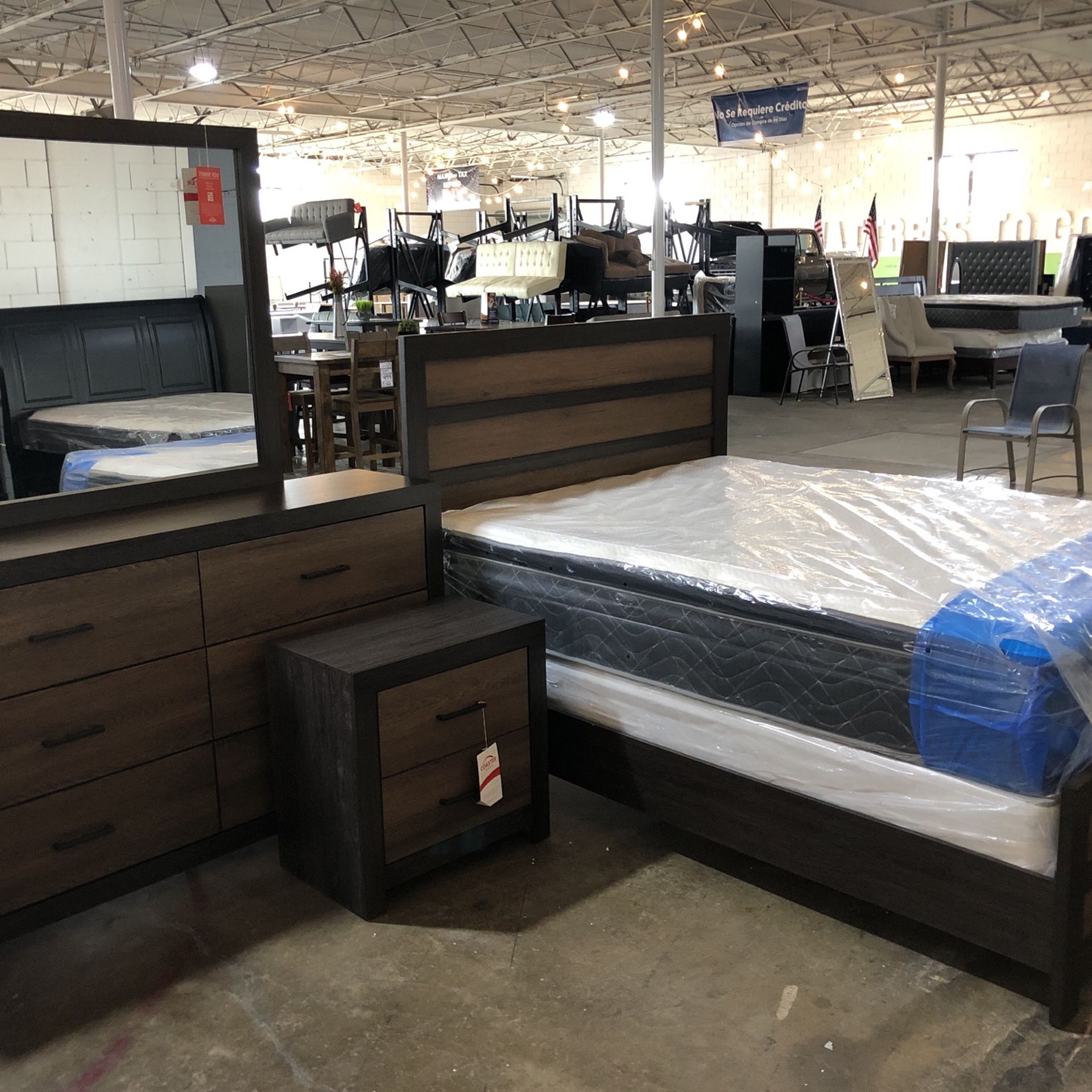 Nice Brown Queen Bedroom Set