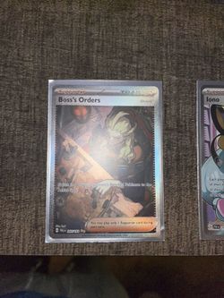 Pokémon Boss orders card - Paldea evolved (top 10 Card In Set)