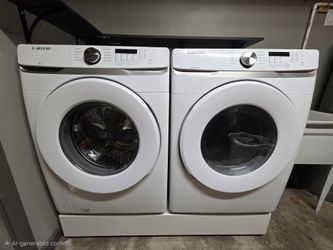 Samsung Washer & Dryer Set with Matching Pedestal - Excellent Condition
