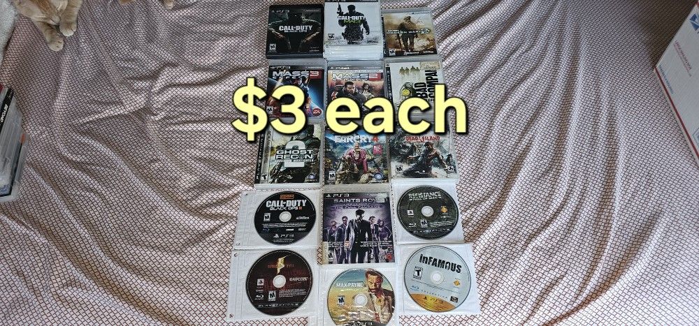 Ps3 Playstation 3 Games ( $3 Each )