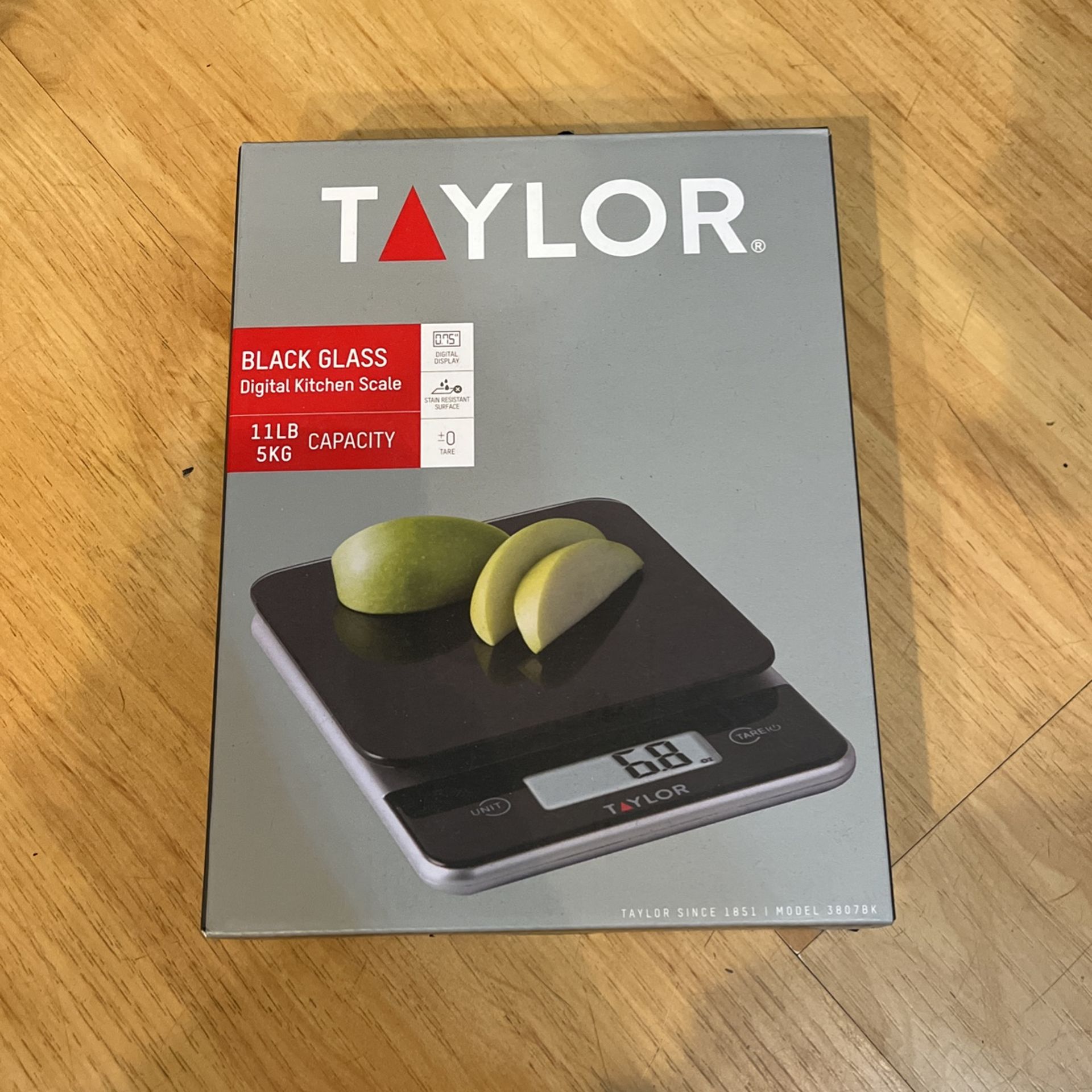 Taylor Black Glass Digital Kitchen Scale