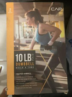 10 lb dumbbell set of 2 (5 lb each)