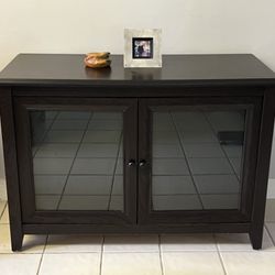 Storage Cabinet With Glass Doors