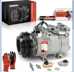 A-Premium A/C Compressor with Clutch Compatible with Ford Focus 2.0L 2014-18 Naturally Aspirated (Not Turbocharged)