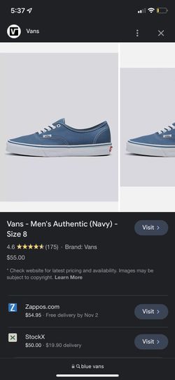 Blue Vans Brand New