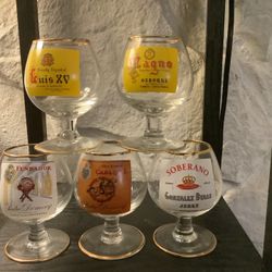 Mid Century Spanish Brandy snifter glasses