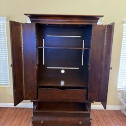Solid Wood Armoire / Tv stand