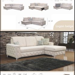 White Sectional 