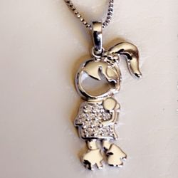 Necklace  And Girls Charm 