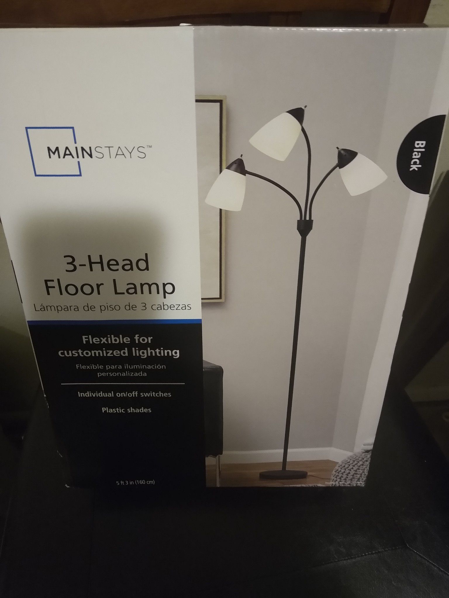 3 head floor lamp