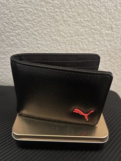 Black leather Puma Wallet