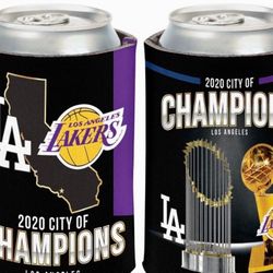Los Angeles WinCraft 2020 Dual Champions City of Champions 12oz. Can Cooler $4