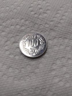 100 Nuevos pesos. Uruguay 1989