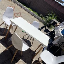 White Dining Set