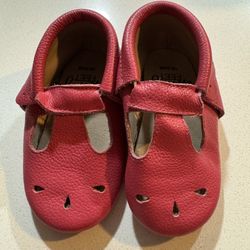 Monkey Feet Vibrant Red Baby Shoes