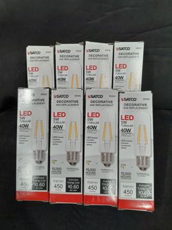 Satco S9580 4.5T10/LED/E26/27K/120V Warm White 8 Bulbs