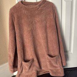 Cozy Pink Fleece Sweater 
