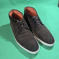 Men's Shoes Santoni/ Suede Leather Half Boots
