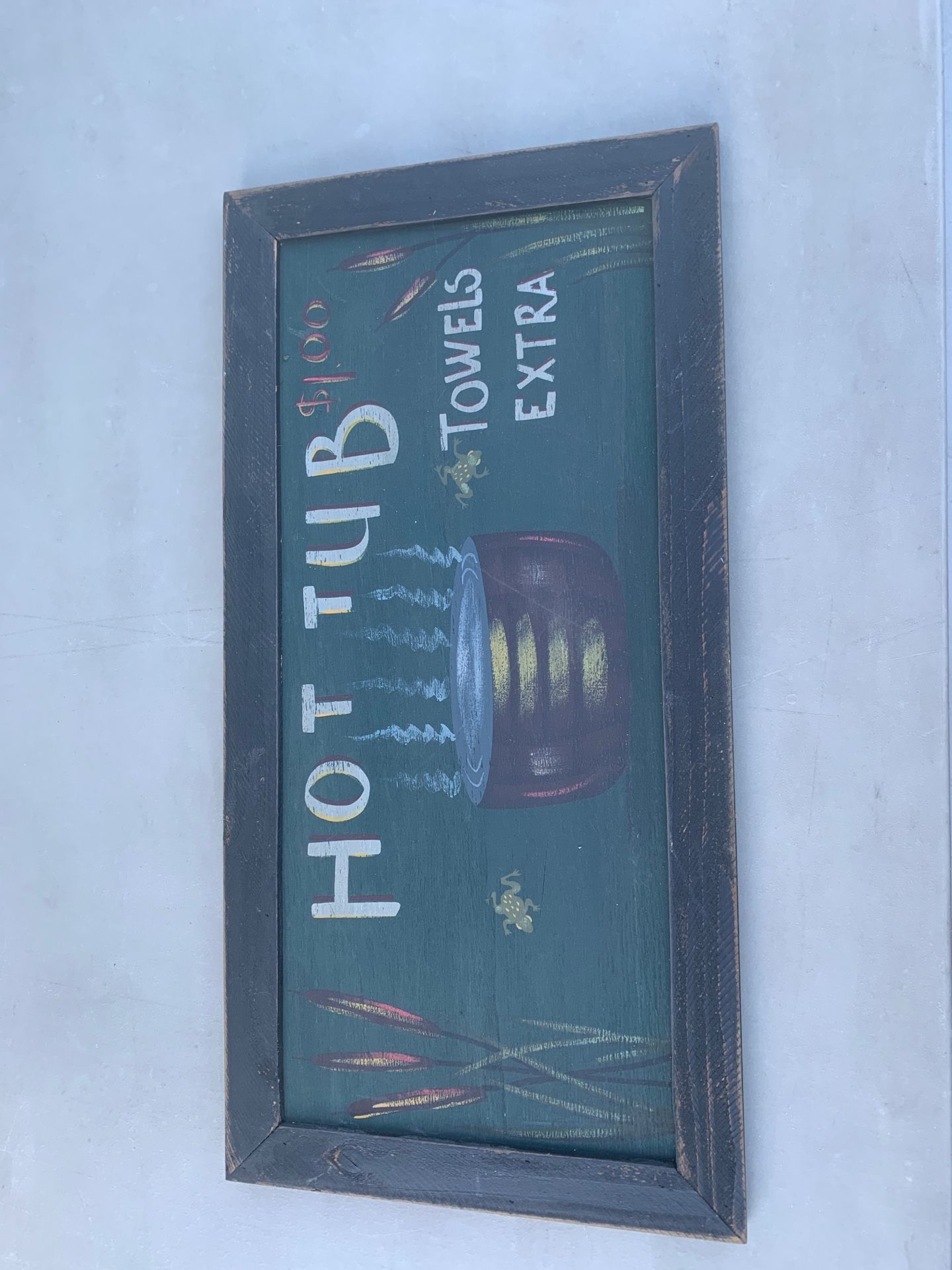 Hot tub sign