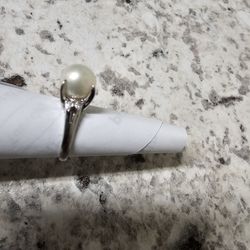 Pearl Diamond  Ring