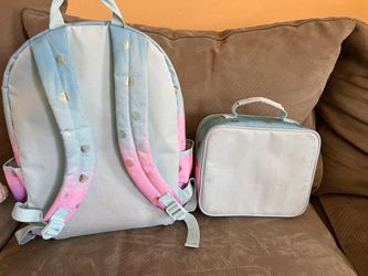 Justice unicorn clearance backpack letter j