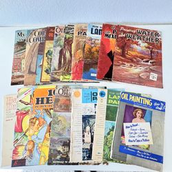 Lot of 16 Vintage Art Books Oil Painting by Walter Foster and More