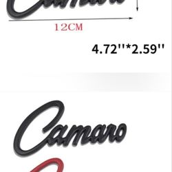 New Camaro Badge Emblem Adhesive Back SHIPPING AVAILABLE 