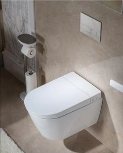 WOODBRIDGE Wall Hung Smart Toilet Dual Flush White w/ Concealed Tank