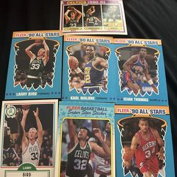 Old Larry bird  basketball cards.
