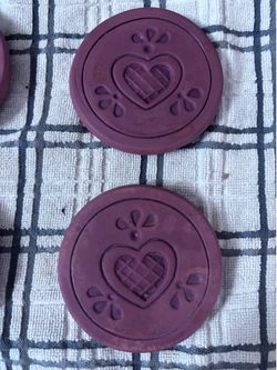 Set of 4 terracotta drink coasters