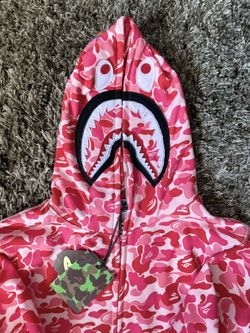 Pink BAPE hoodie