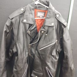 Motorcycle Jacket Black Classic Very Nice 