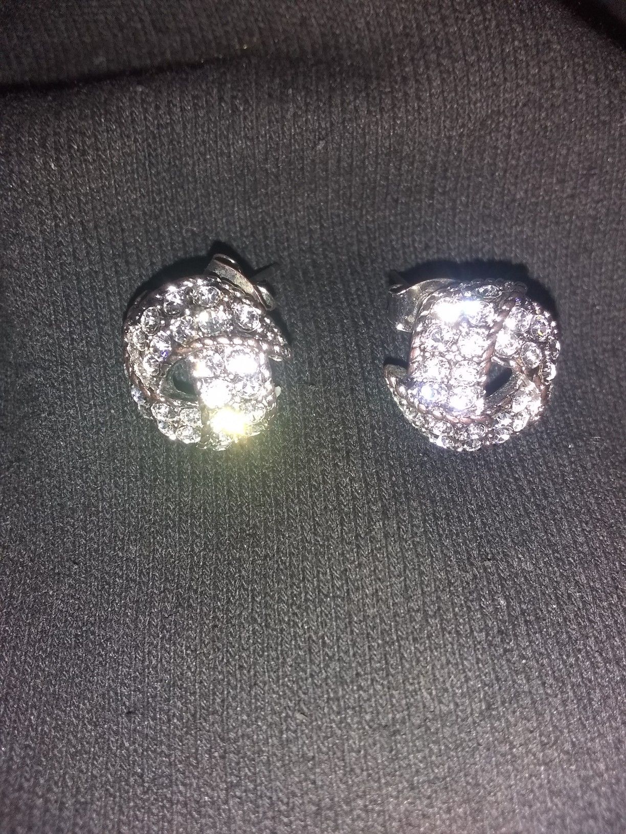 Earrings with stones