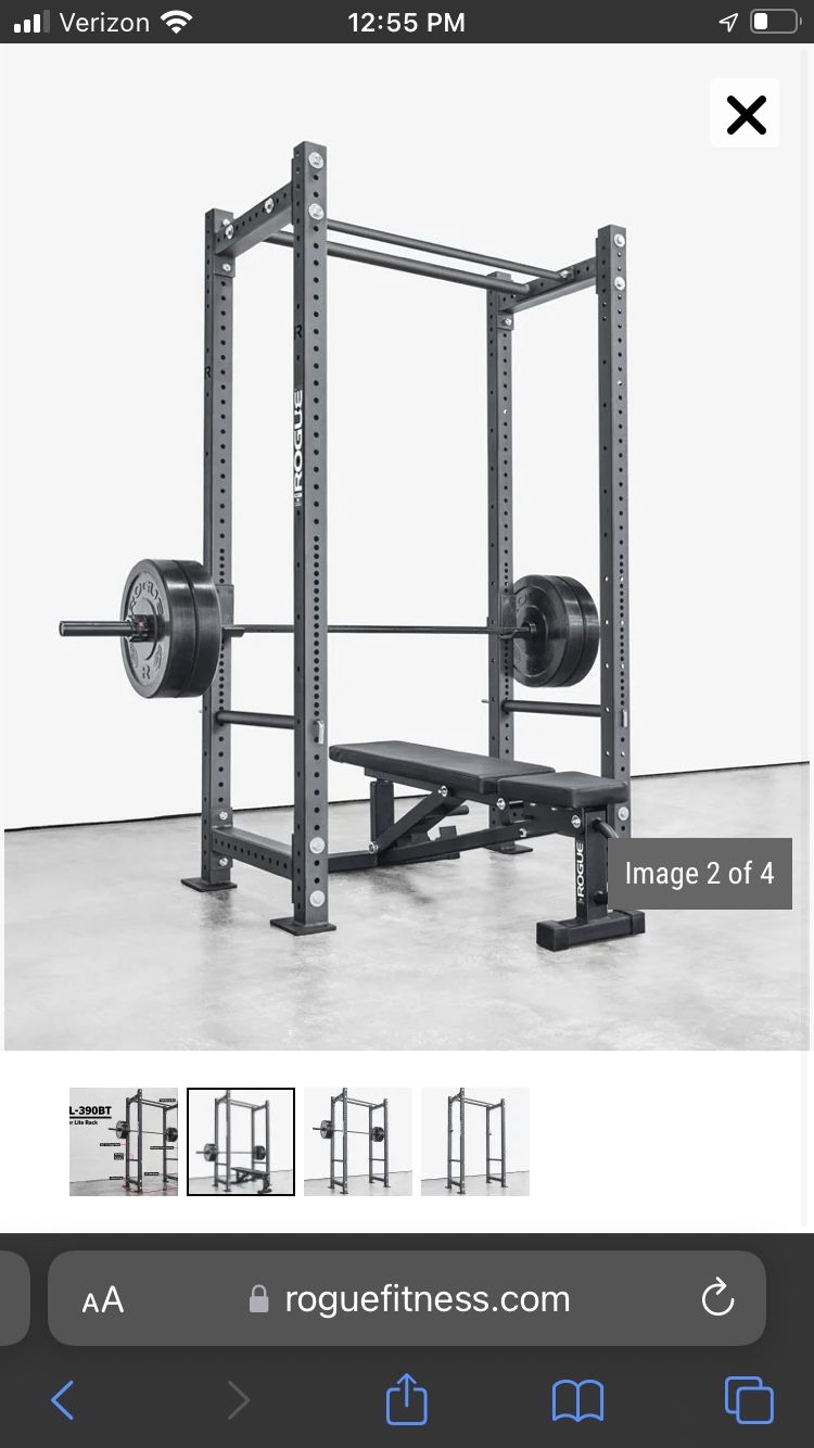Pull Up Rogue Fitness Bar Rogue Fitness RML 390BT Power Rack Stand