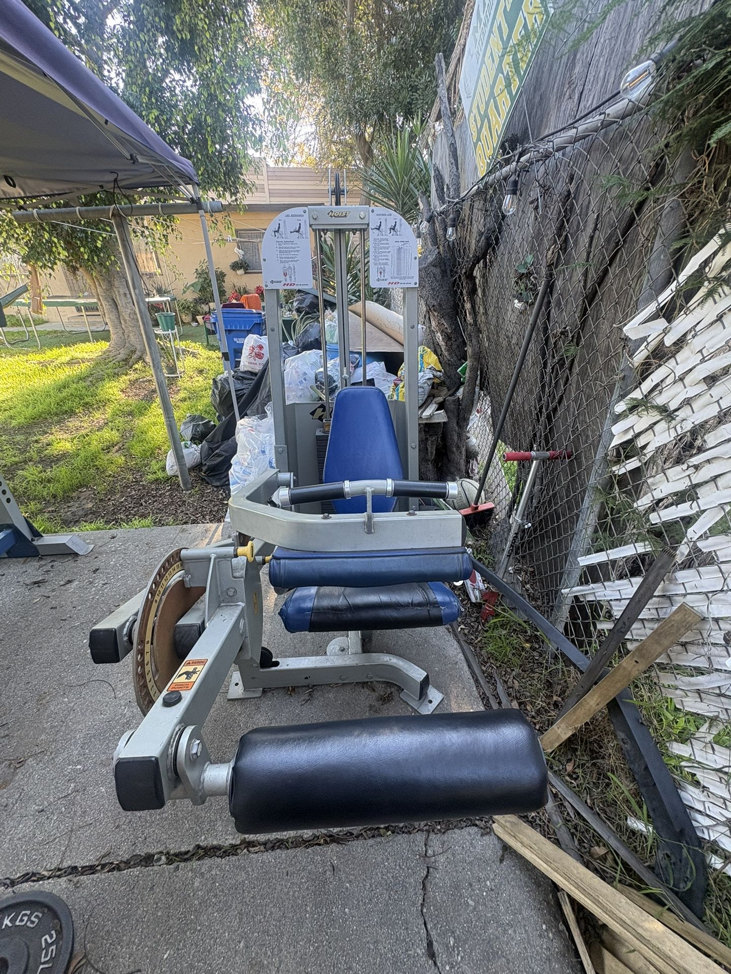 Hoist Commercial Gym Leg Extension & Leg Curl Machine – Selectorized