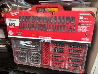 Milwaukee packout impact socket set