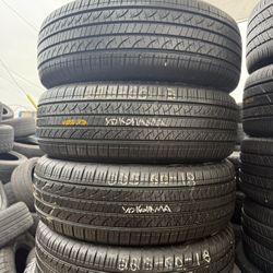 225/60/18 Yokohama 4 Used Tires Installed And Balanced