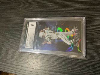 2023 Leaf Steel Joe Namath blue lava football card graded 9 Mint New York Jets Legend HOF