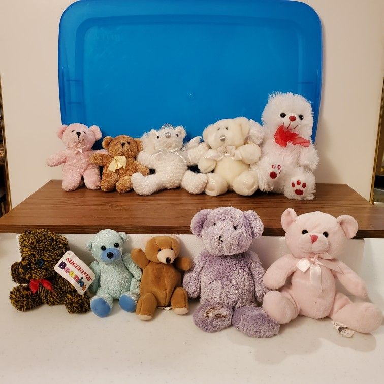 Teddy Bear Set 🧸 Of 10 Plush Stuffed Animals