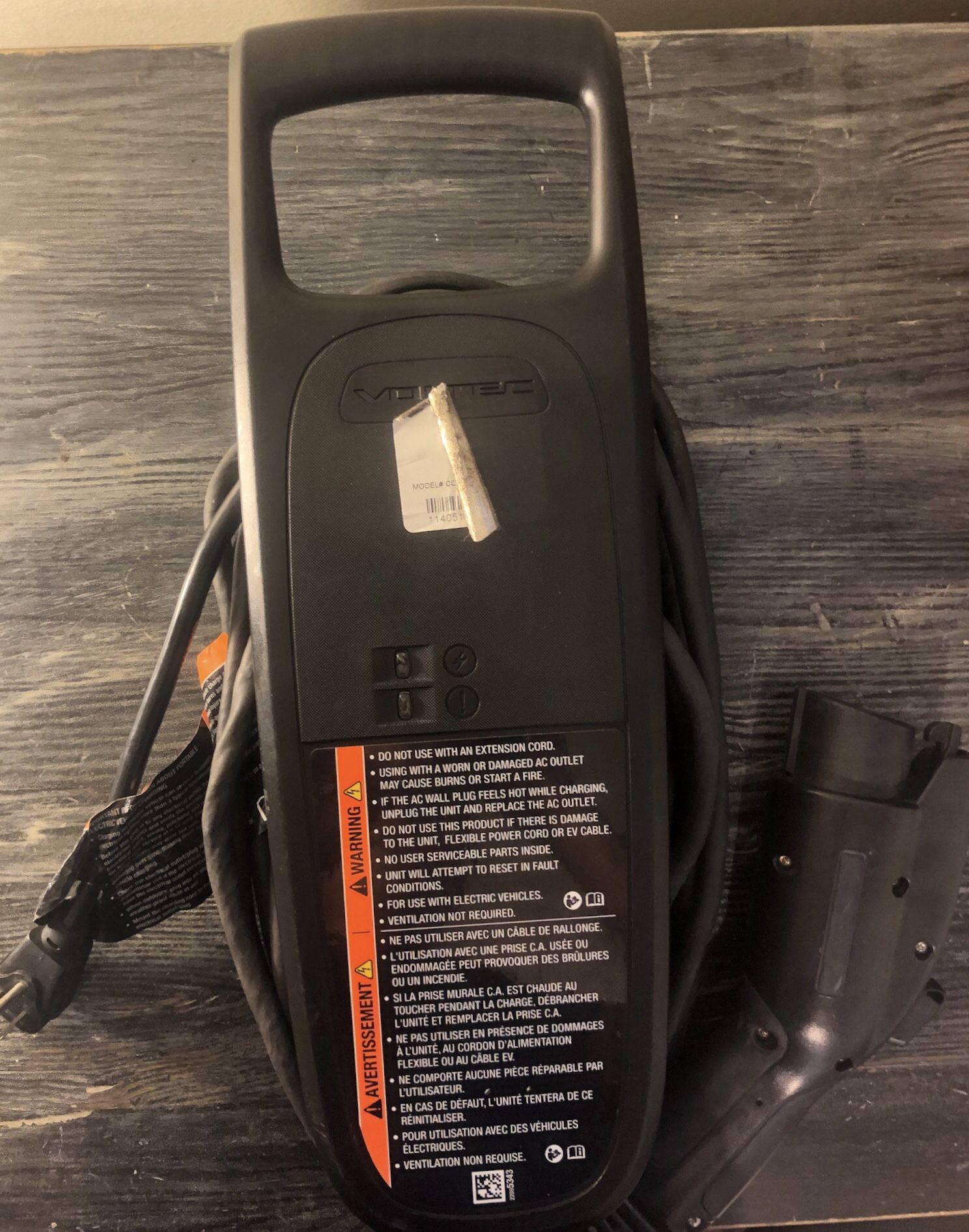 VOLTEC GM CHEVROLET CC-C-L1-15-300-A CHEVY VOLT 120v HYBRID ELECTRIC CAR CHARGER