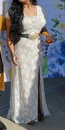 White lace dress