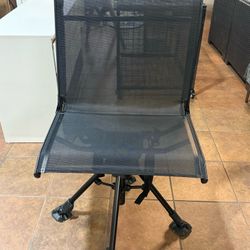 🔥Special Discount 🔥Hunting Chair Without Armrests, Lightweight Foldable Design, 360° Swivel for Blinds & Outdoor Use(Black)💰50$ Decatur Location 22