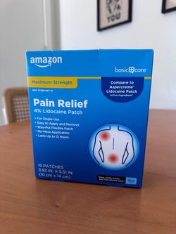 Amazon lidocaine patches - 15 pack (brand new)