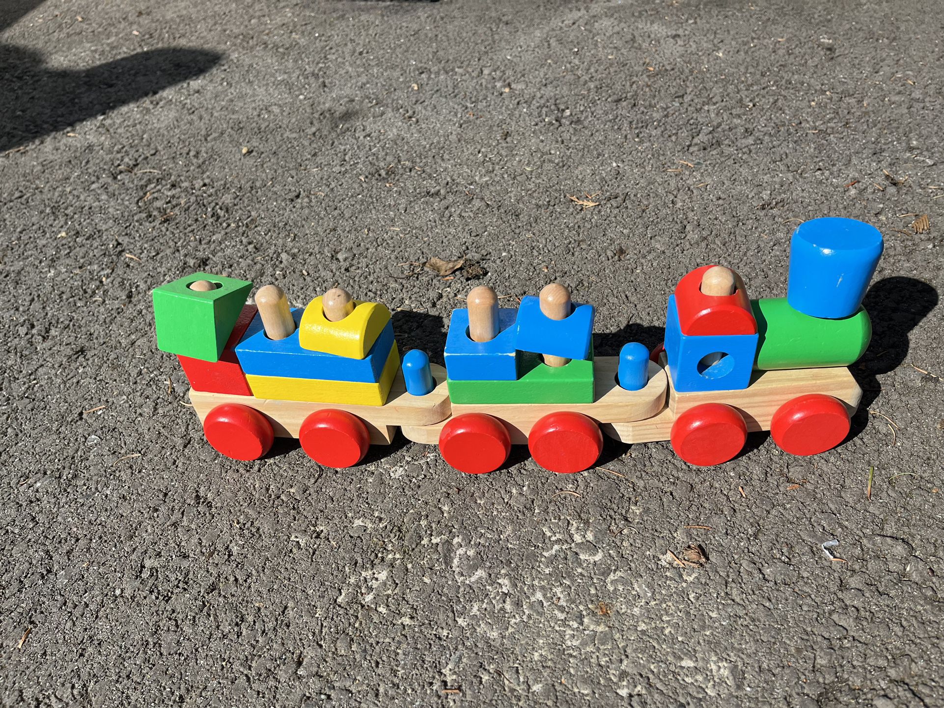 Kids Wood Train Set 