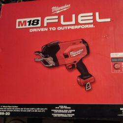 NEW Milwaukee
M18 FUEL Brushless  1/2 inch - 1 inch Steel Pipe Cutter 