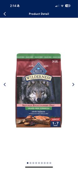 Blue wilderness dog food