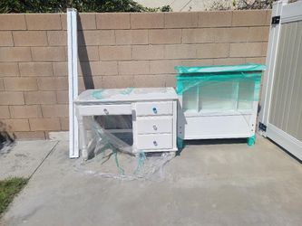 Twin Size Bed frame And Desk