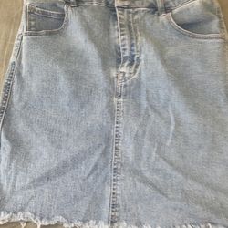 Denim Skirt Womens Clothing